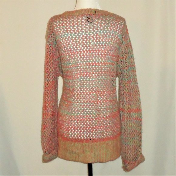 JJ Basics Neon Pink Green Yellow Loose Kni… - Picture 4 of 6